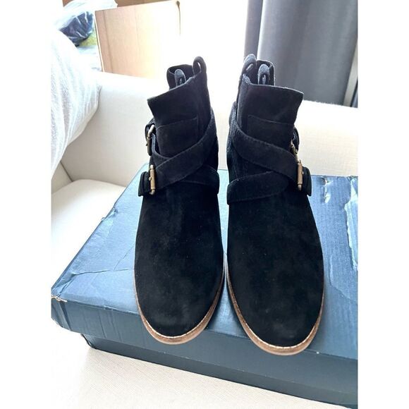 cole haan jensynn suede black bootie size 7.5B - Picture 5 of 9